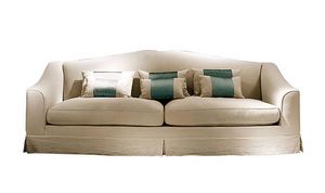 Giasone, Sofa mit abnehmbarem Bezug, mit klassischen Linien