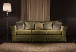 Irina Sofa, Anpassbares Sofa mit klassischen Linien
