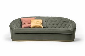 Jaspis-Sofa, Sofa mit abgerundeten Formen