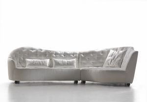 Nido, Modulares Sofa mit Capitonn-Polsterung