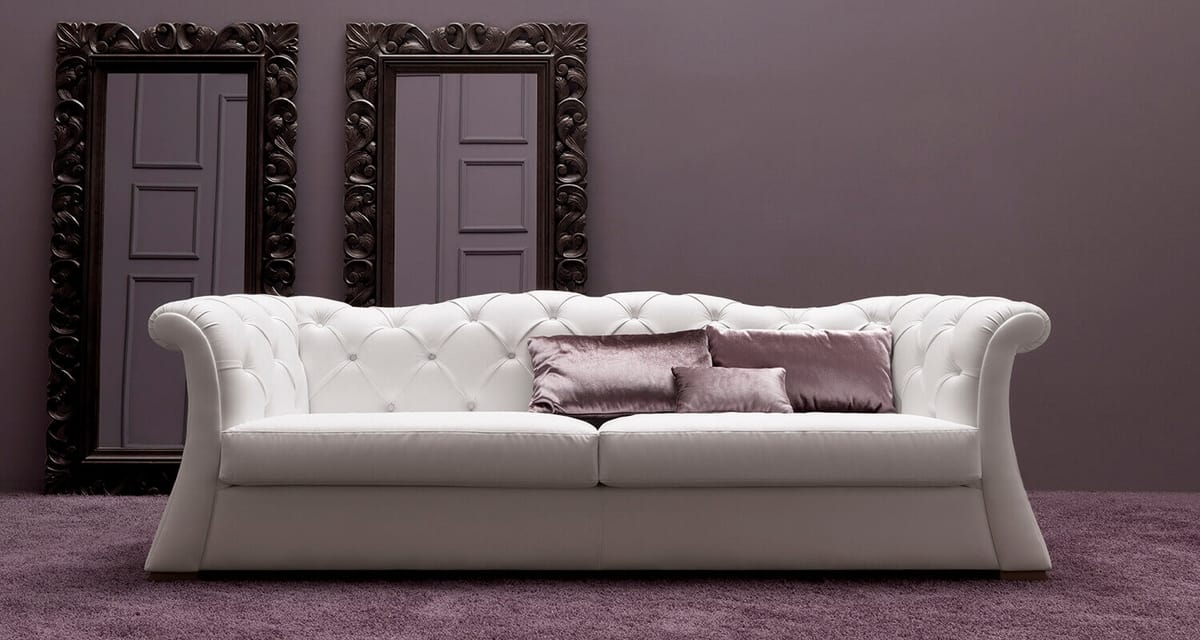 Pascal  Art. 686, Tufted Sofa, mit viel Komfort und Stärke