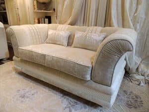 Sofa Equipe, Zweisitzer-Sofa, bezogen mit Stoff, klassischen Stil