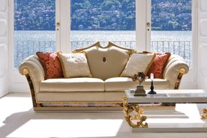 Stresa ST131, Klassisches Sofa mit geschnitzten Dekorationen
