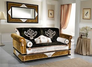 UNIQUE, Sofa mit dekorativen Kissen
