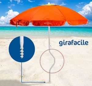 Patentierter Sonnenschirm Girafacile  GF200UVA, Strandschirm einfache Montage