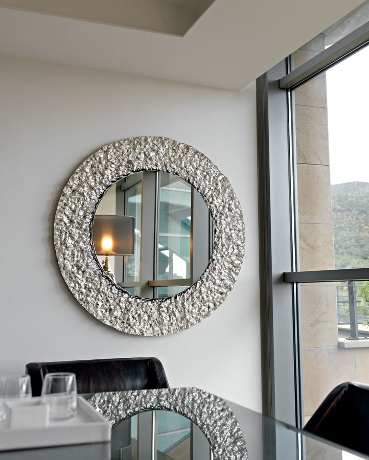 Kreis-Spiegel-Wand-Dekor, runder ästhetischer Spiegel-Wohndesign, moderne  flache Spiegel-Wand-Kunst -  Schweiz