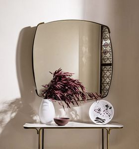 Divina Spiegel, Wandspiegel mit Metallrohrrahmen