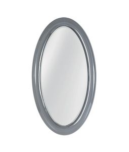 Ego Spiegel, Ovaler Spiegel mit gebogenem Glasrahmen