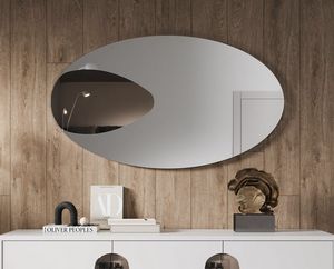 Eracle, Ovaler Spiegel mit bronziertem Element