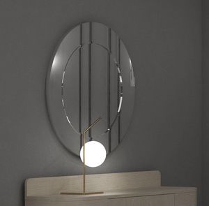 Essential Art. C22406, Ovaler Spiegel mit Holzrahmen