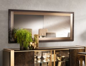 ESSENZA Spiegel, Spiegel mit dekorativem Holzrahmen