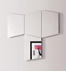 Geometrika Trapez, Wandtrapezförmigen Spiegel mit integrierten LED-Licht