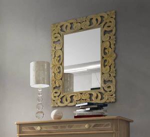 Gold Art. C22405, Spiegel aus Holz mit Gold-Finish