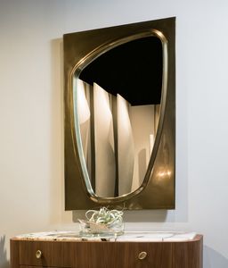 LAPETO Spiegel GEA Collection, Spiegel mit bronziertem Rahmen