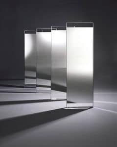 Ring mirror, Design Spiegel mit Rahmen aus verchromtem Stahl