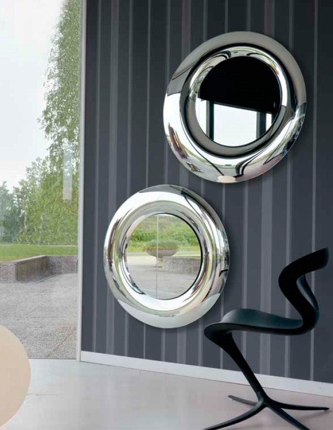 Moderne runde Spiegel