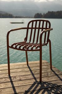 ARIA P, Outdoor-Stuhl aus lackiertem Aluminium