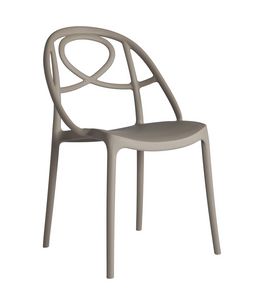 Etoile, Stapelbarer Stuhl aus Polypropylen