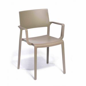 Lilibet B, Stuhl aus Technopolymer mit Armlehnen