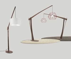 Archita Stehlampe, Stehlampe aus Holz, verstellbar und anpassbar