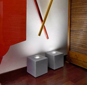 Stehlampe Tisch Cube Design Slide Block Rock LP STO0206, Lampe in kubischer Form