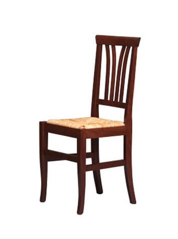 186, Rustikal Stuhl aus Buchenholz, Stroh Sitz, für Bars