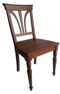 Stile, Stuhl aus Buchenholz, im klassischen Stil