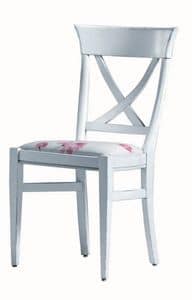 Annie BR.0211, Lackierte Stuhl, gepolsterter Sitz, ohne Armlehnen