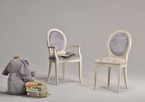 KORA chair 8304S, Klassischer Stuhl mit gepolstertem Sitz und Rckenlehne