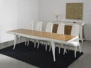 AFRODITE ausziehbaren Tisch 8291T, Ausziehbarer Tisch aus Holz, groe Dimensionen