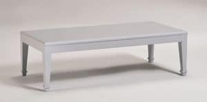 LUNA large small table 8239T, Rechteckiger Couchtisch aus Holz, klassischen Stil gemacht