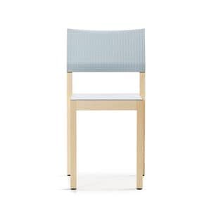 Doty mod. 1208-20, Hohe Design-Stuhl, in Asche und Polyurethan fr den Objektbereich