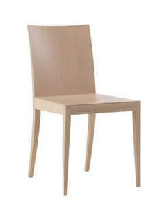 Ecoes sedia legno, Stuhl aus Massivholz, robust und leicht