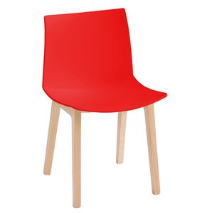 Kanvas 2 BL, Stuhl aus Buchenholz mit gro�em Sitz