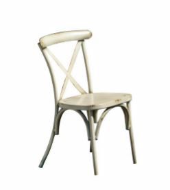 2089, Stuhl aus verzinktem Blech, im Wiener Stil