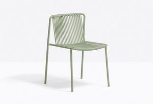 3660 Tribeca, Stapelbarer Stuhl aus Metall und PVC