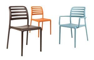 Costa / Costa Bistrot, Polypropylen-Stuhl fr den Auenbereich, moderne Stuhl fr den Garten