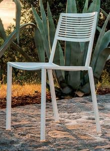 Easy 1503 Stuhl, Stuhl aus Aluminium, erhltlich in verschiedenen Farben, fr Auen