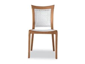 Mirage Stuhl - Polypropylen, Stuhl aus Holz und Polypropylen, fr den Auenbereich
