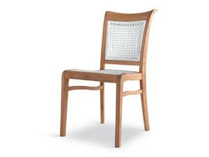 Newport Stuhl - Polypropylen, Ergonomischer Stuhl aus Holz und Polypropylen, zur uerlichen Anwendung