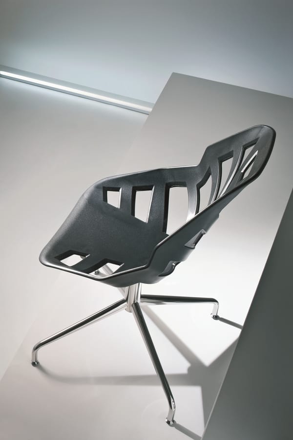 Ninja L, Stuhl mit Metallrahmen, für den Objektbereich
