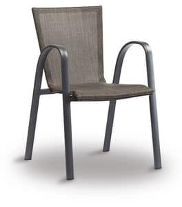 PL 467, Stuhl aus Aluminium und textilene, fr Bars und Restaurants