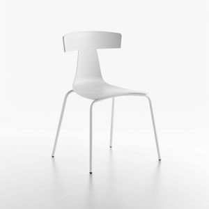 Remo plastic mod. 1417-20, Stapelbarer Stuhl, aus Metall und Polypropylen