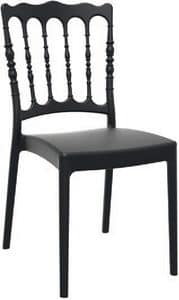 SE 165, Stuhl aus Polypropylen mit matter Oberfläche, für den Außenbereich