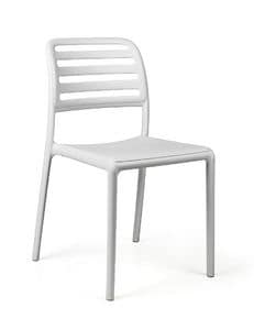 SE 7002, Stuhl aus Polypropylen mit rutschfesten Fen ideal fr Bar und im Freien