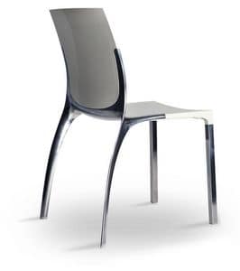 SE 800 / EST, Stuhl aus Aluminium und Polycarbonat, in eleganten Stil