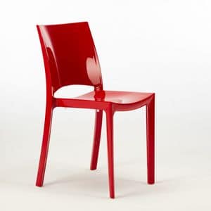 Stapelbarer Stuhl aus Polypropylen Sunshine - S6215, Stapelbarer Stuhl aus Polypropylen, zertifiziert, fr den Auenbereich