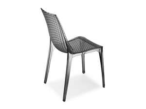 Tricot chair, Stuhl aus transparentem Polycarbonat, fr innen und auen