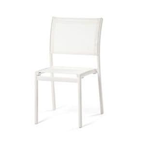 Victor Stuhl, Stuhl aus Aluminium, mit perforierten batyline Stoff, fr den Auenbereich
