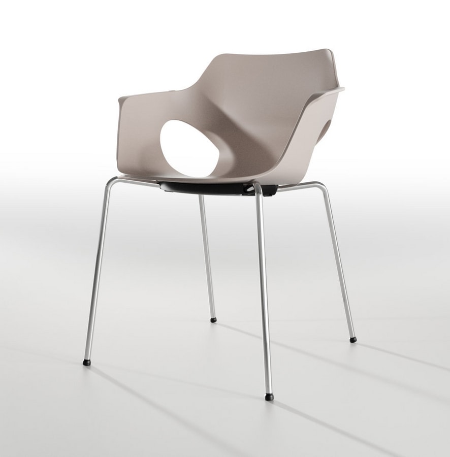 Manta, Stapelbarer Stuhl für Schulungs-, Besprechungs- und Veranstaltungsräume